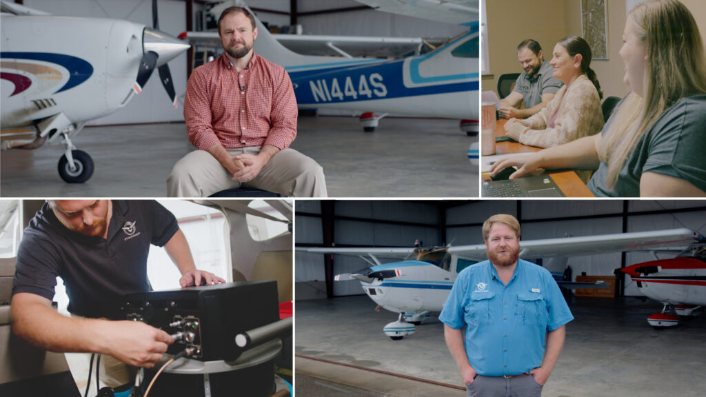 EFS team using PAS 880 for precise aerial photography.