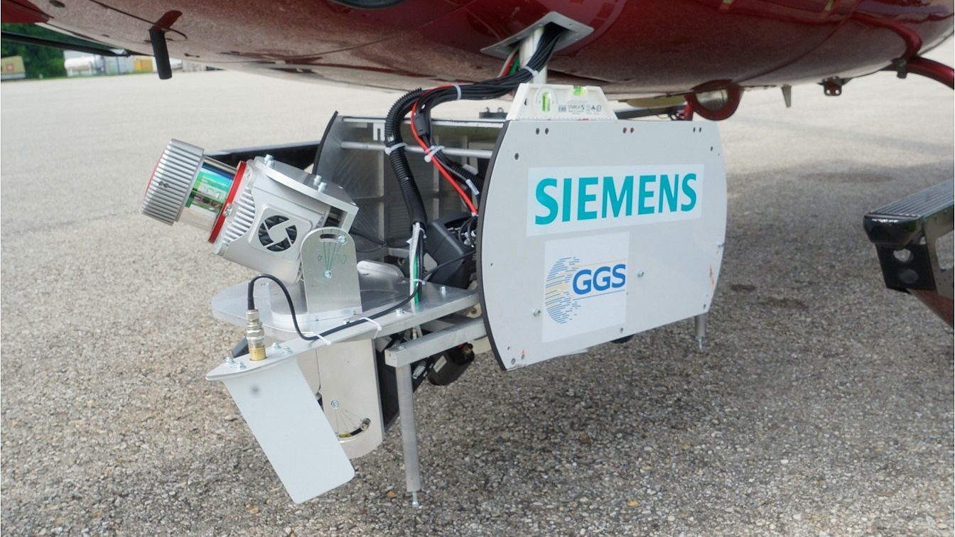 Multi-Sensor Equipment Mounted on Helicopter