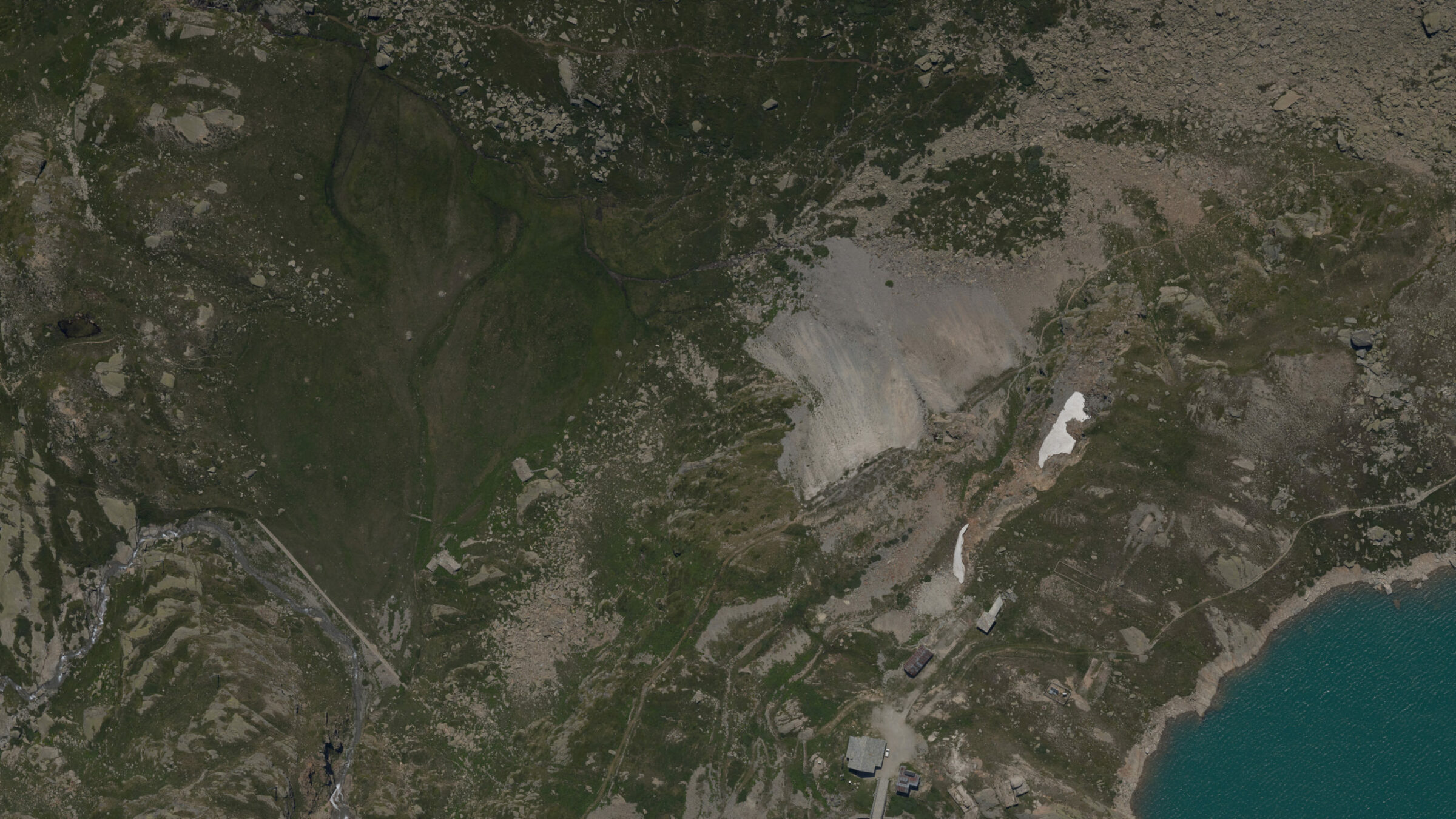 Aerial view showcasing GSD photogrammetry data collection